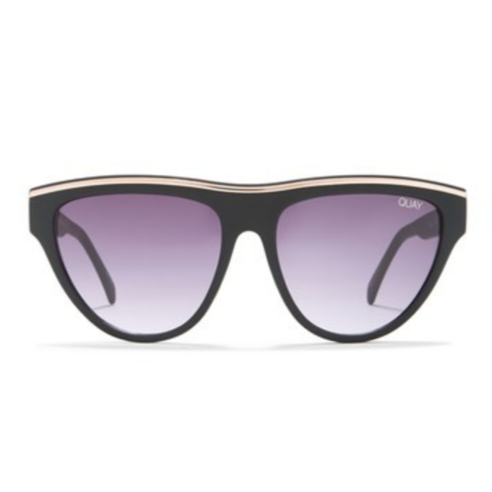 Quay Australia Flight Risk Sunglasses Black/Smoke